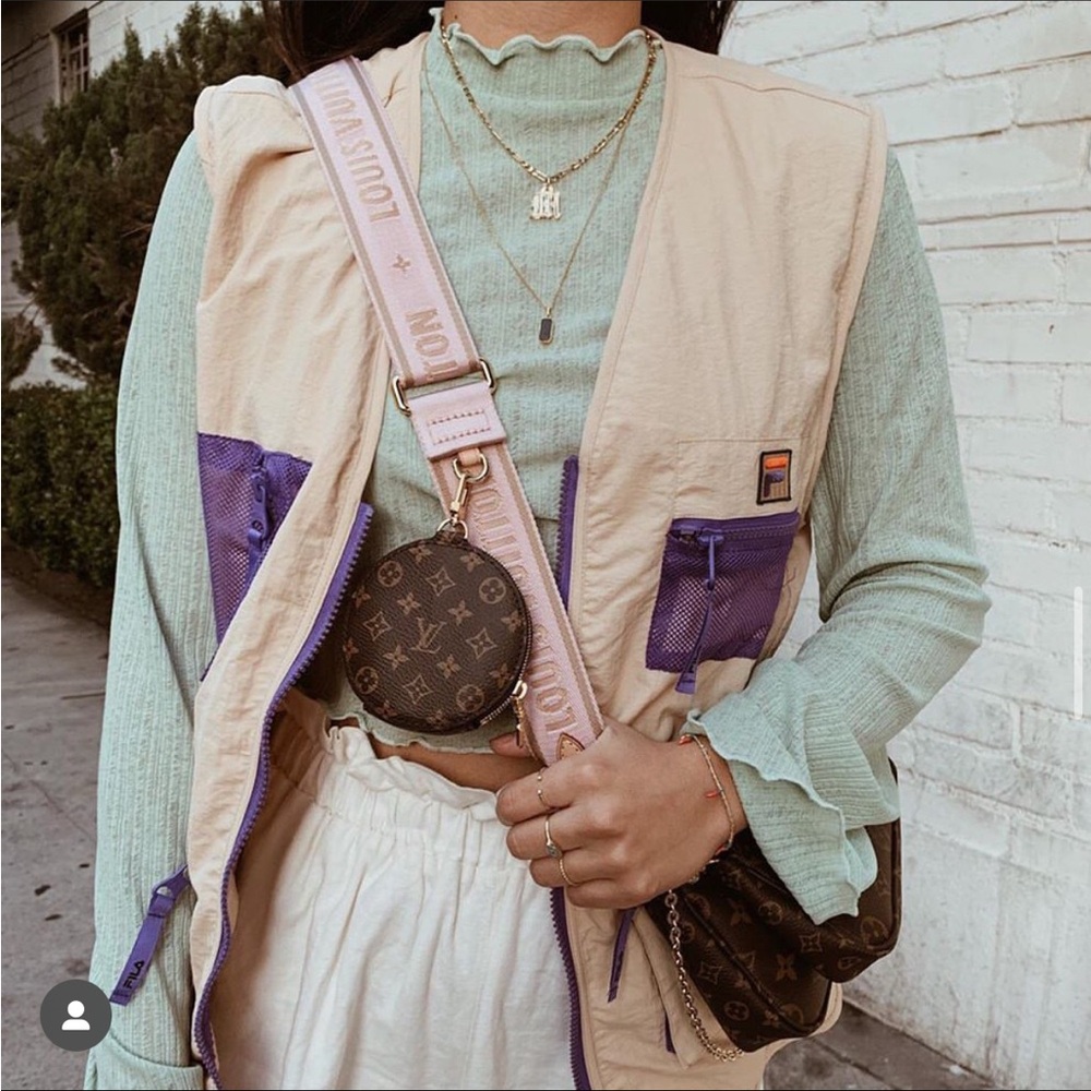 NWT Purple/Tan zip-up Fila Vest